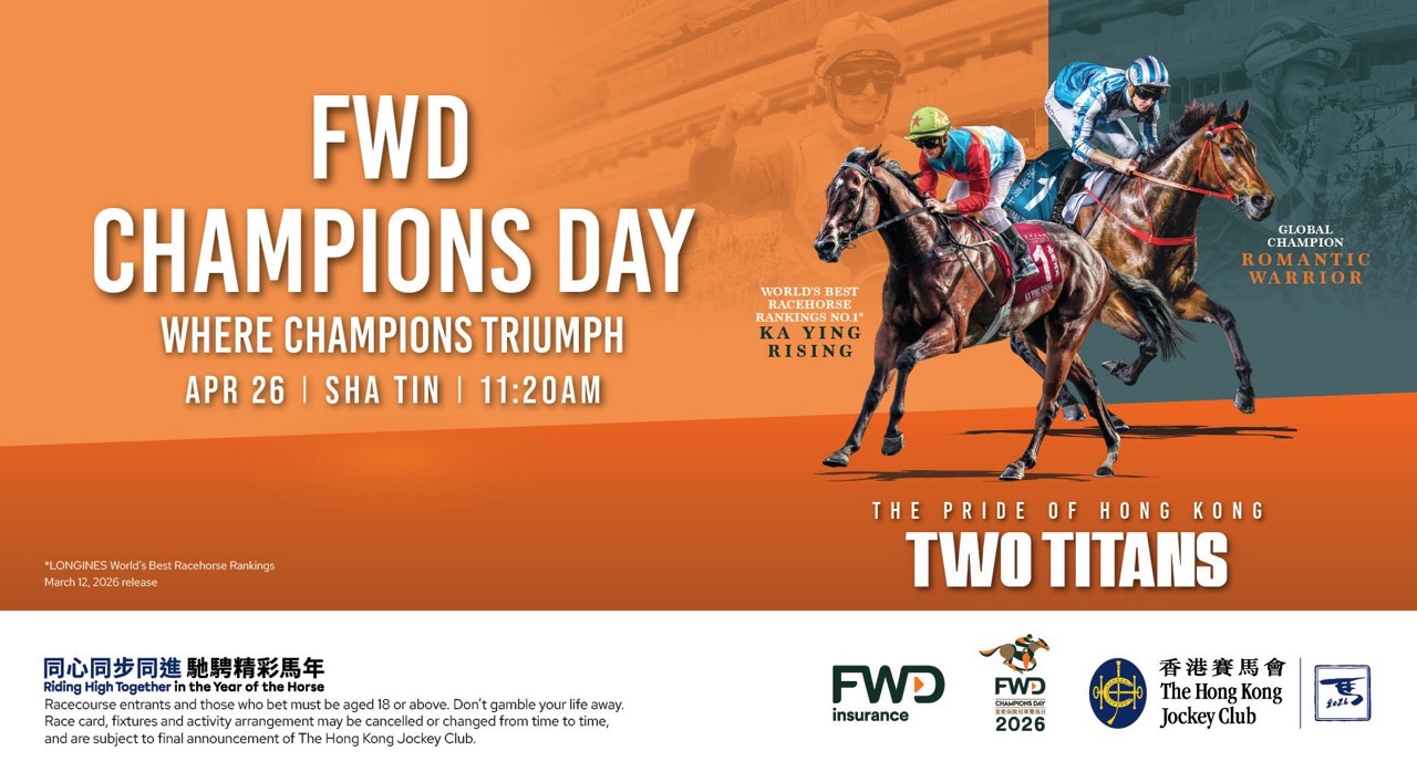 FWD Champions Day, Where Champions Triumph Returns on Sunday 26 April